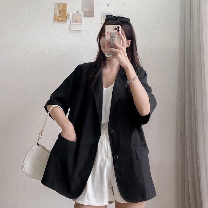 Áo blazer tay lỡ