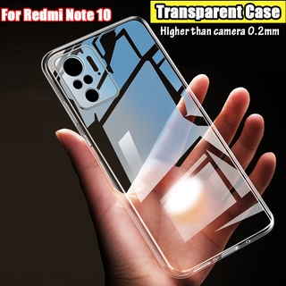 Ốp điện thoại silicone trong suốt siêu mỏng cho Xiaomi Redmi Note 10 Pro Max Note 10s K40 Pro 9t