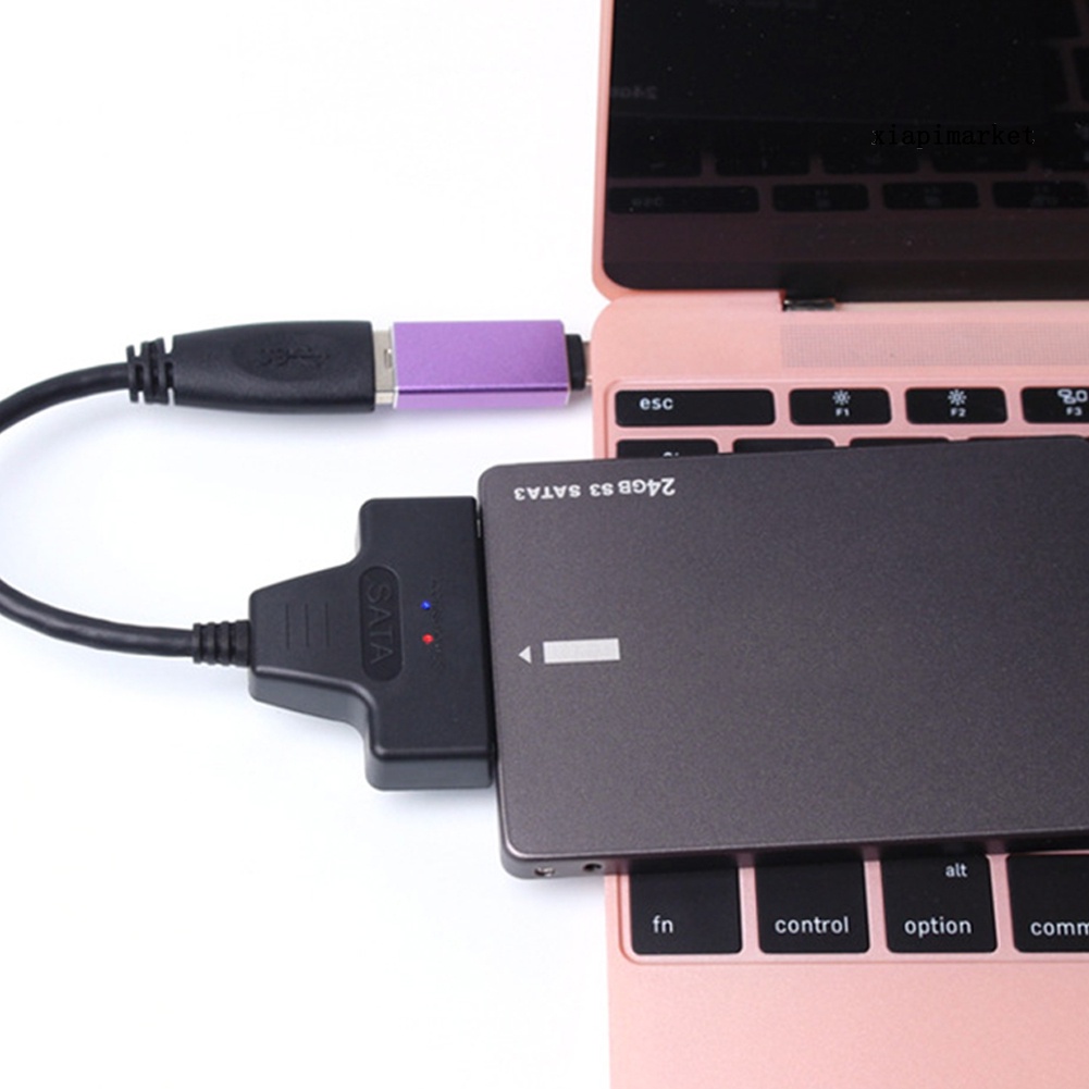 LOP_USB 3.0 to SATA 22 Pin 2.5 Inch Hard Disk Driver SSD Adapter Cable Converter