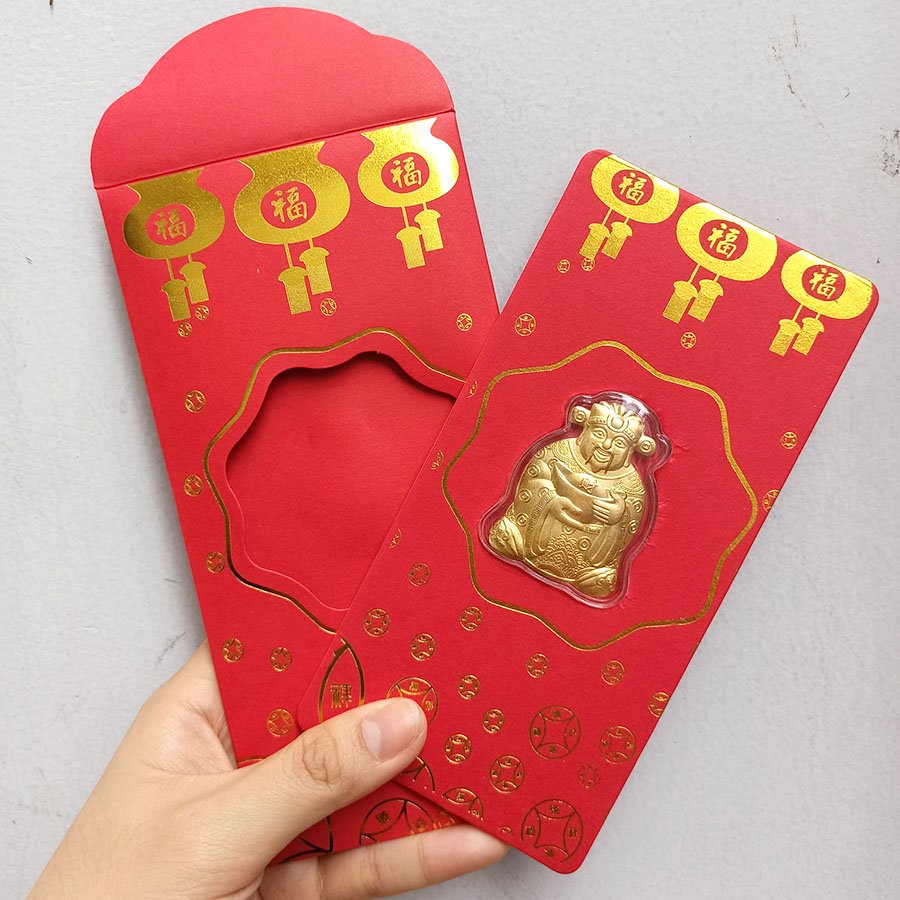 Bao Lì Xì Thần Tài Mạ Vàng May Mắn Rước Tài Lộc ❤️FREE SHIP❤️ Quà Tết Ý Nghĩa – May Mắn Cho Ngày Vía Thần Tài