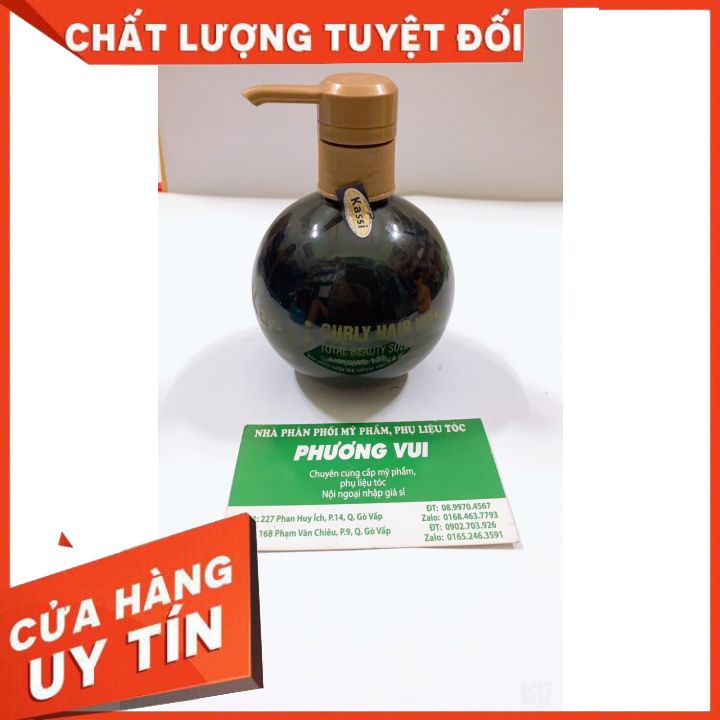 Wax tạo kiểu tóc xoăn Kassi Total Beauty Solution 250ml( màu đen) giữ nếp tóc uấn mềm -vào lọn tự nhiên-không bết -dưỡng