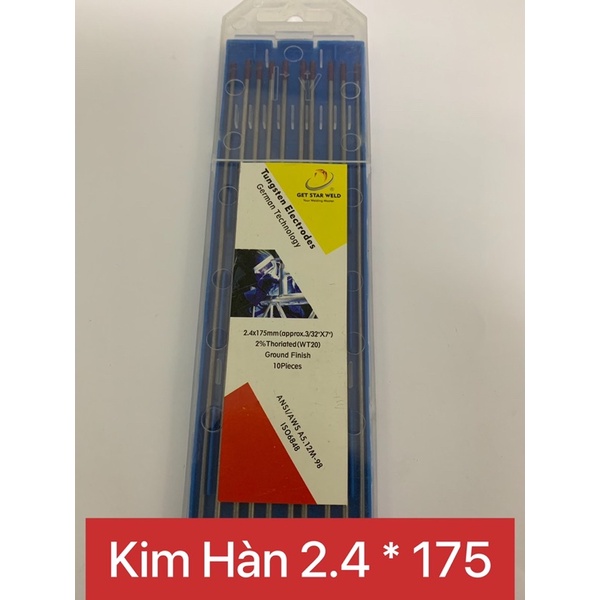 Kim Hàn Tig Inox 1.6,2.4 * 175mm GT Chất Lượng