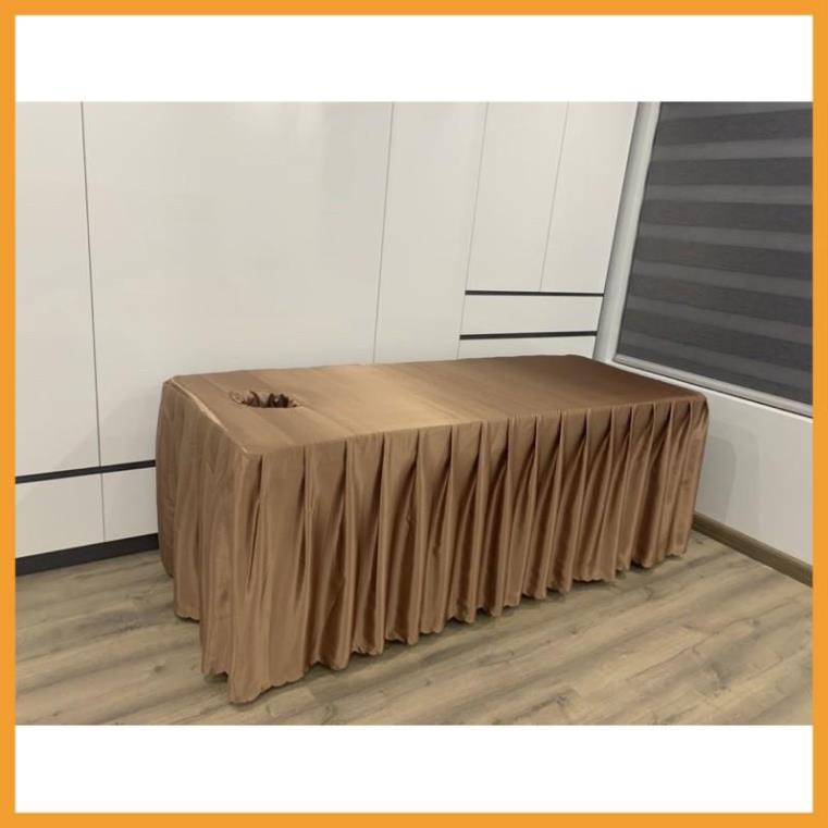Drap/ ga phi lụa spa, giường gội đầu may đo theo kích thước