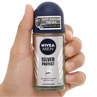 Lăn ngăn mùi Nivea Men Silver Protect phân tử bạc 50ml