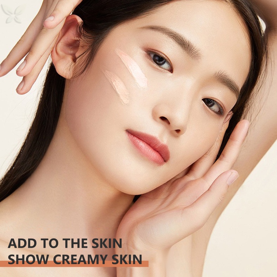 Red Ginseng Bird 's Nest Polypeptide Concealer Liquid Foundation Brightening Oil Control Long Lasting Chống Thấm Nước Full Cover Face Base