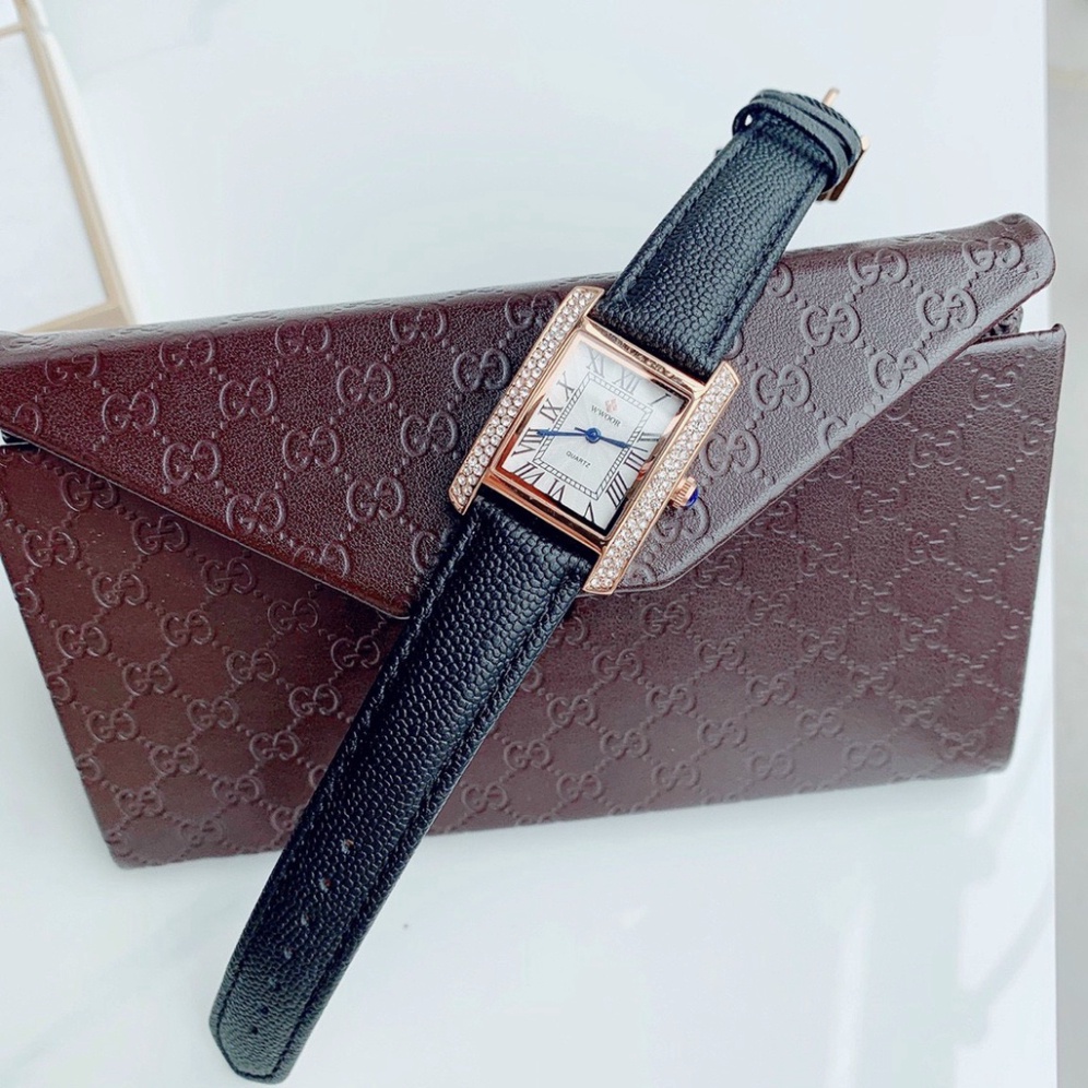 Đồng hồ nữ WWOOR, dây da mềm, hàng full box, thẻ bảo hành 12 tháng