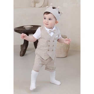 [LITTLETINI] SET VEST BÉ TRAI BOIBI