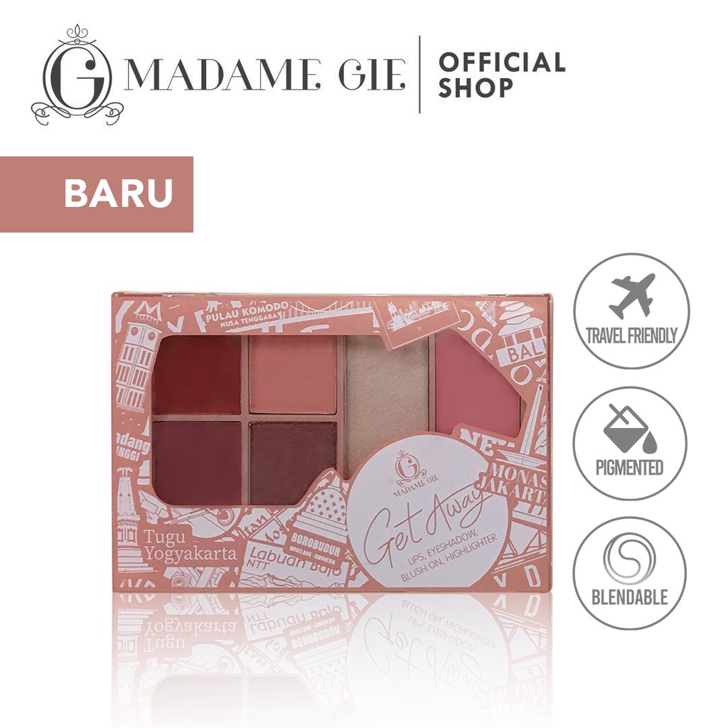 (hàng Mới Về) Bảng Phấn Trang Điểm Madame Gie Get Away | BigBuy360 - bigbuy360.vn