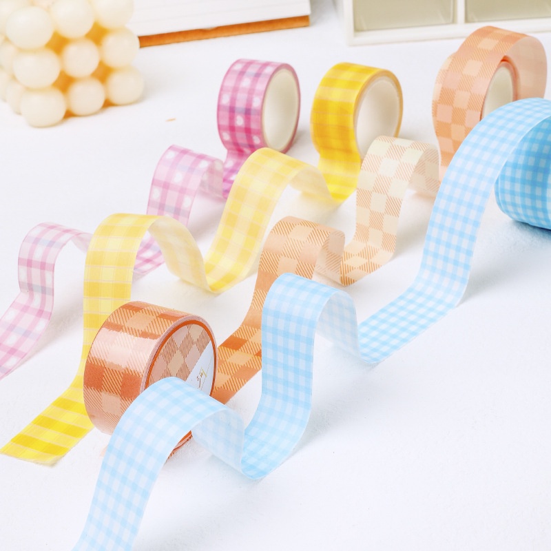 Mohamm 1 Cuộn Băng Keo Lưới Màu Gradient Tươi Mới