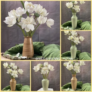 Lọ Hoa Mộc - Gốm Sứ Bát Tràng - Trang Trí Decor
