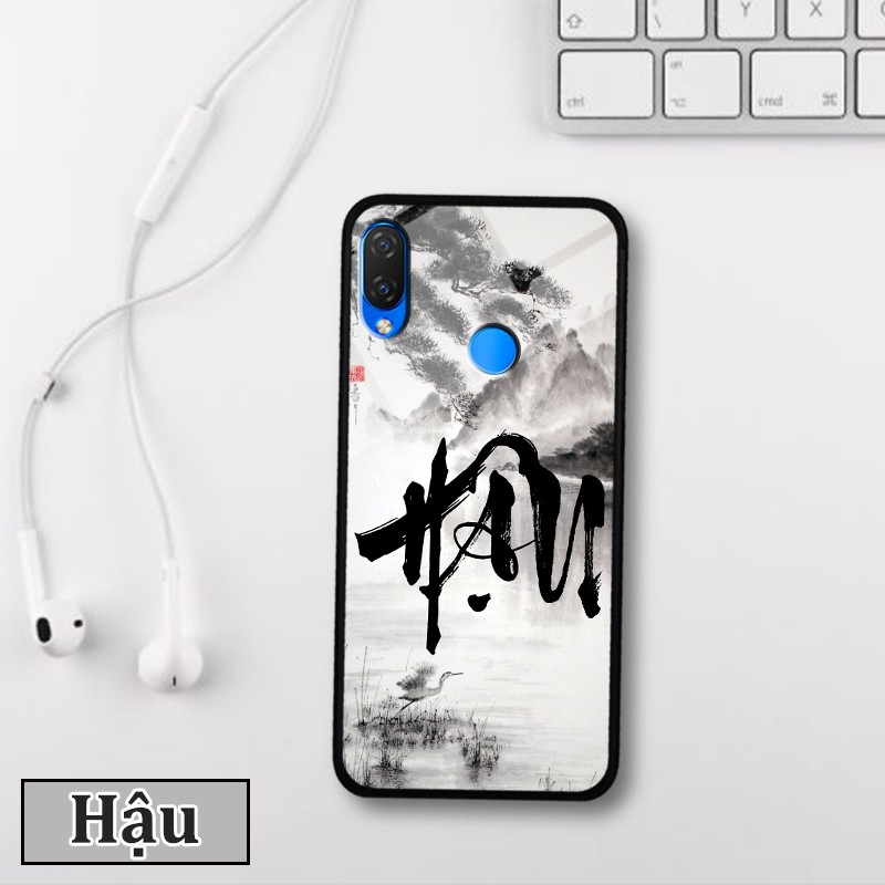 [Mã ELORDER5 giảm 10K đơn 20K] Ốp lưng kính 3D Huawei Nova 3i -chữ thư pháp ý nghĩa