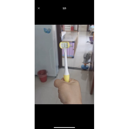 ⚡️Bàn chải đánh răng trẻ em 3 mặt⚡️2-15tuổi