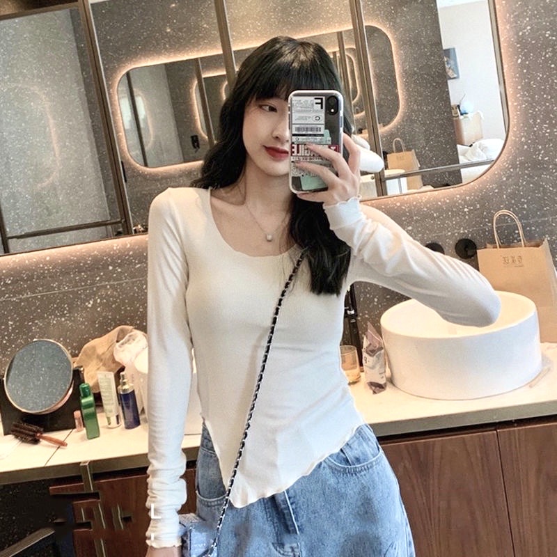 [Mã 11FASHIONSALE1 giảm 10K đơn 50K] Áo thun tay dài chất thun gân mịn đẹp | BigBuy360 - bigbuy360.vn