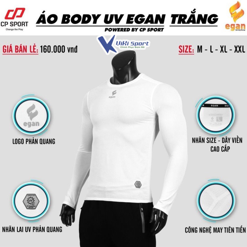 Áo Giữ Nhiệt, Áo Chống Nắng Tia UV Chính Hãng Egan - ViKi Sport