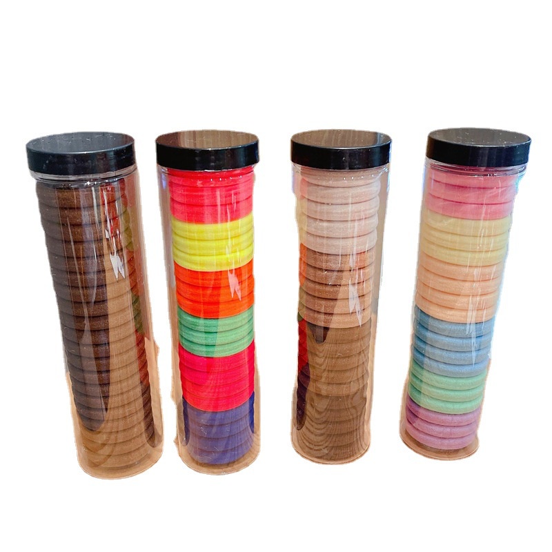 Set 20 Dây Thun Cột Tóc Co Giãn Nhiều Màu Sắc Kiểu Hàn Quốc