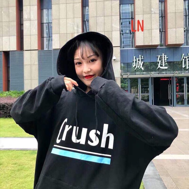 [FREESHIP ĐƠN TỪ 50K] Áo hoodie Crush chữ ngực LNG1019