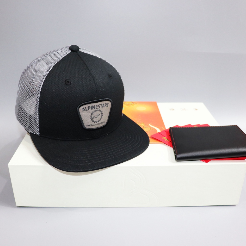 Nón Kết Nón Snapback Alpine Đen Lưới Xám New 2022 Alpine004