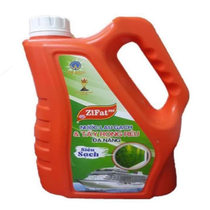 Nước lau gạch, tẩy Xi măng và tẩy rong rêu, đa năng 2lit, Tẩy sạch cặn bẩn, rêu, vết ố, gáu bẩn ở tolilet, nhà tắm