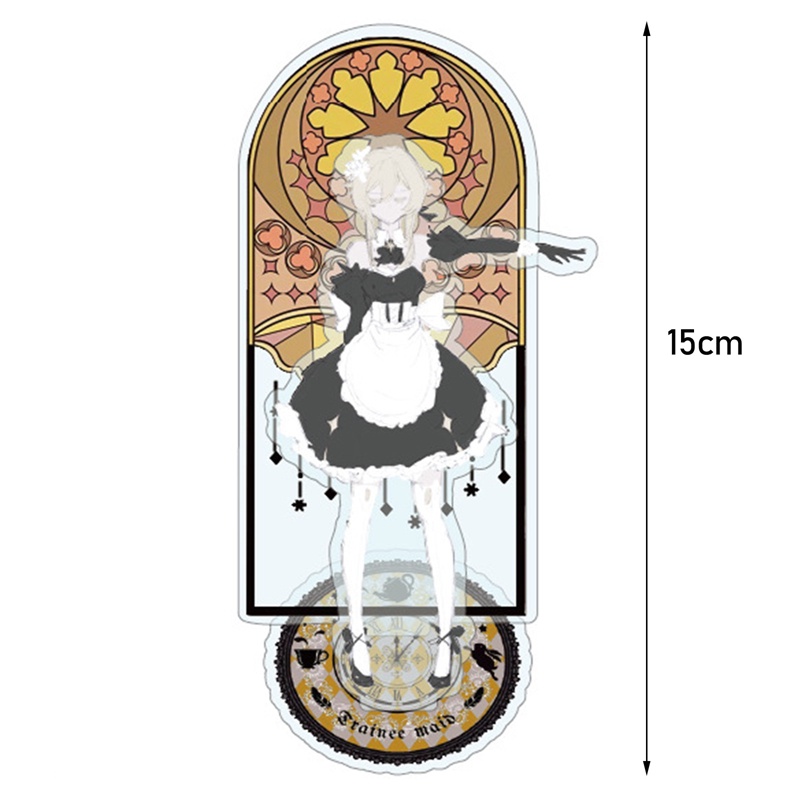 Mô hình standee GENSHIN IMPACT ver HẦU GÁI MAID tượng acrylic game mica chibi trưng bày