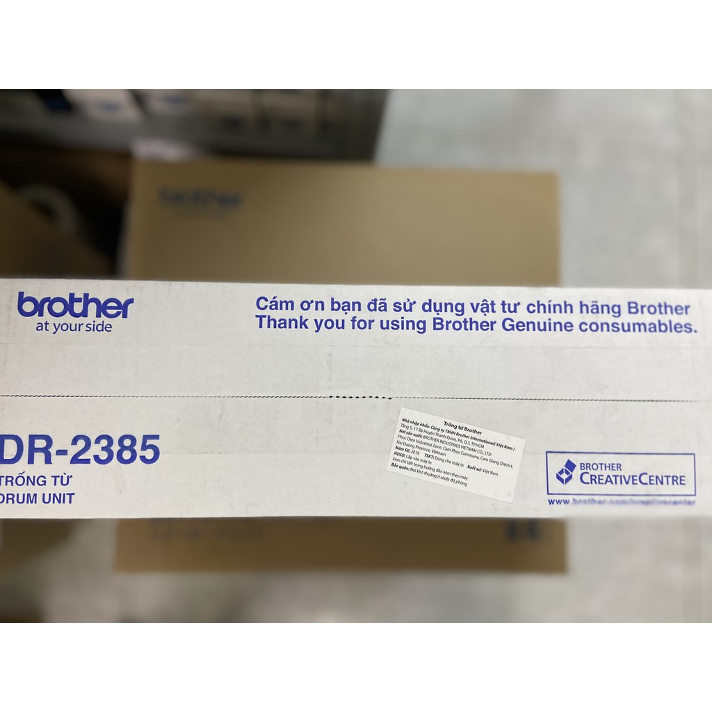 Cụm Drum Brother DR 2385 - Hàng chính hãng -  Dùng cho máy Hl-L2361DN, HL-L2321D, HL-L2366DW, MFC-L2701D, MFC-L2701D