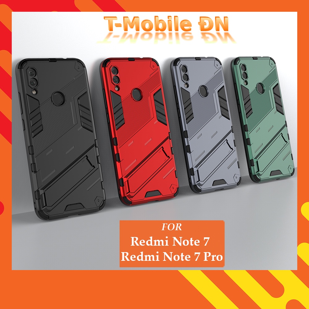 Ốp lưng Xiaomi Redmi Note 12 7 9s 10 11 11S 11T 11E Pro Max 4G 5G chống sốc có giá đỡ Iron Man PUNK cao cấp