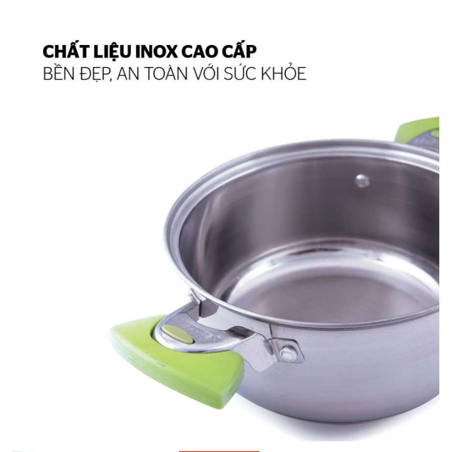 Bộ nồi inox 3 đáy SUNHOUSE SH336