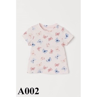 Áo cotton bé gái h&m auth hm 12m-4y