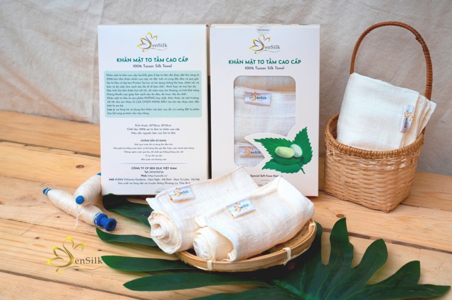 Khăn Mặt Tơ Tằm Cao Cấp SenSilk