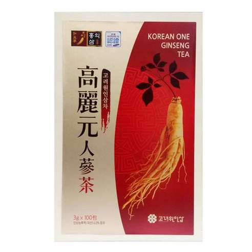 Hộp trà hồng sâm 6 năm tuổi Hàn Quốc 3g x100g gói (đóng gói hộp gỗ sang trọng)