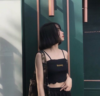 ÁO DÂY CROTOP CHỮ