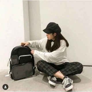 BALO đi học thời trang ULZZANG BASIC có túi trong