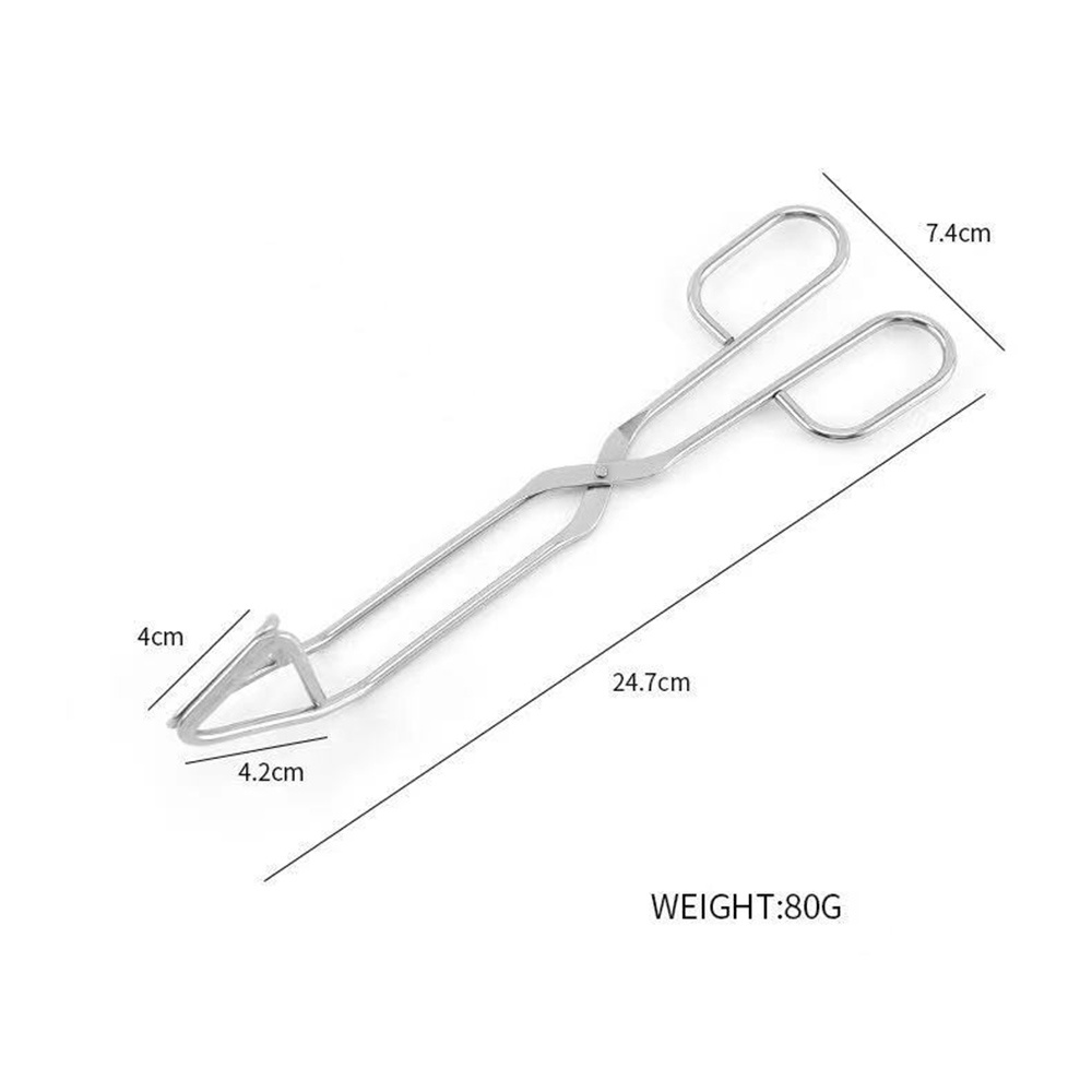 Kẹp gắp thức ăn bằng thép không gỉ bền bỉ đa năng cho nhà bếp