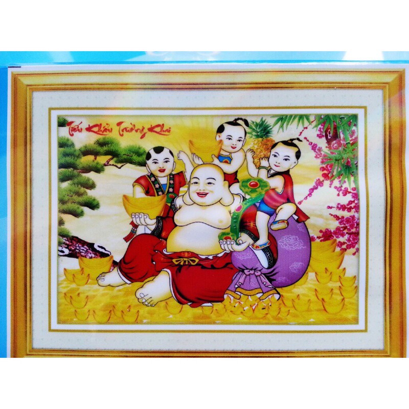 Tranh đính đá phật di lặc YN5098 81x60cm (chưa đính)