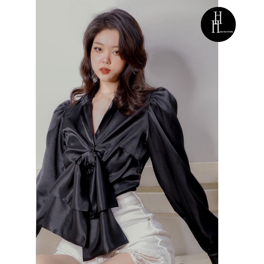 Áo sơ mi lụa HAF46 Hỉn Hỉn Store