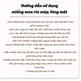 Miếng wax ria mép, lông mặt Veet