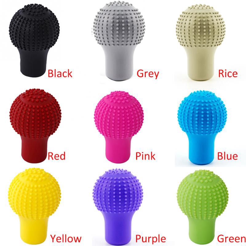 Vỏ silicon tròn chống trượt bọc đầu cần gạt số tự động cho xe ô tô