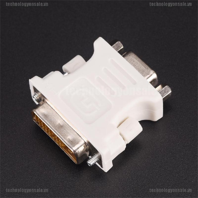 [Tech] Hot Sale DVI-D Digital Dual Link Male 24+1 to VGA Female Adapter Computer Monitor Adapter [VN]