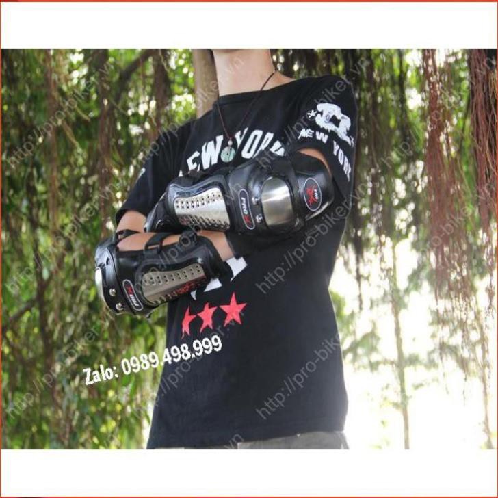 ⛔ [An Toàn – Tiết Kiệm]  Giáp Inox Probiker bảo hộ tay chân