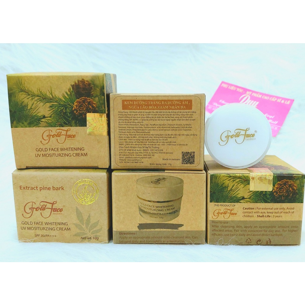 KEM DƯỠNG DA MẶT GOLD FACE - Kem Mụn - Kem Dưỡng Ẩm - Kem Nám Dưỡng Trắng Ngừa Lão Hóa 10G