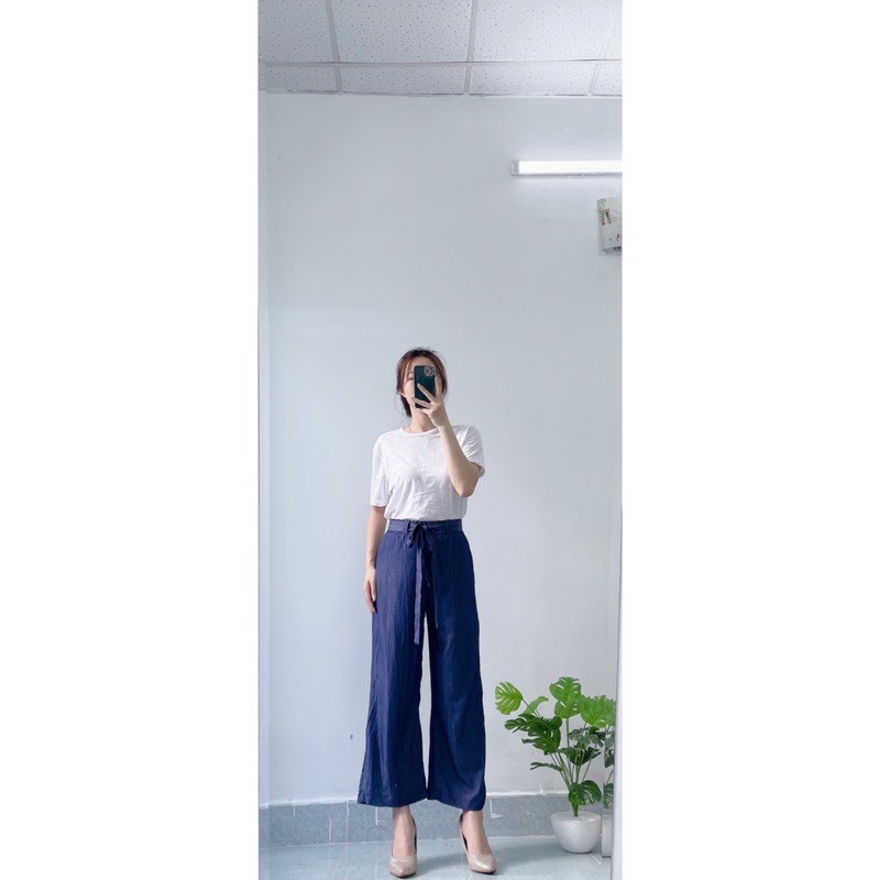 Quần culottes jean giấy hàng xuất xịn