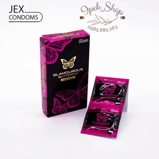 Bao cao su JEX Glamourous Butterfly Hot - Hộp 12 Pcs - Ipek_Shop
