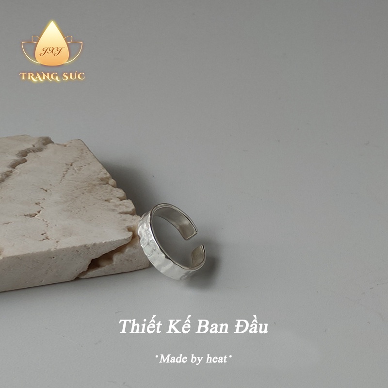 🔥🔥Nhẫn Nam nữ Cá Tính Cổ điển Làm bằng tay Đơn giản Màu bạc Màu bạc Làm bằng tay Thiết kế ban đầu NH-189