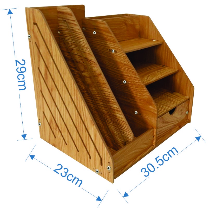 Kệ tài liệu văn phòng mini KS04 có hộc kéo