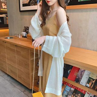 Áo cardigan len mỏng dáng dài
