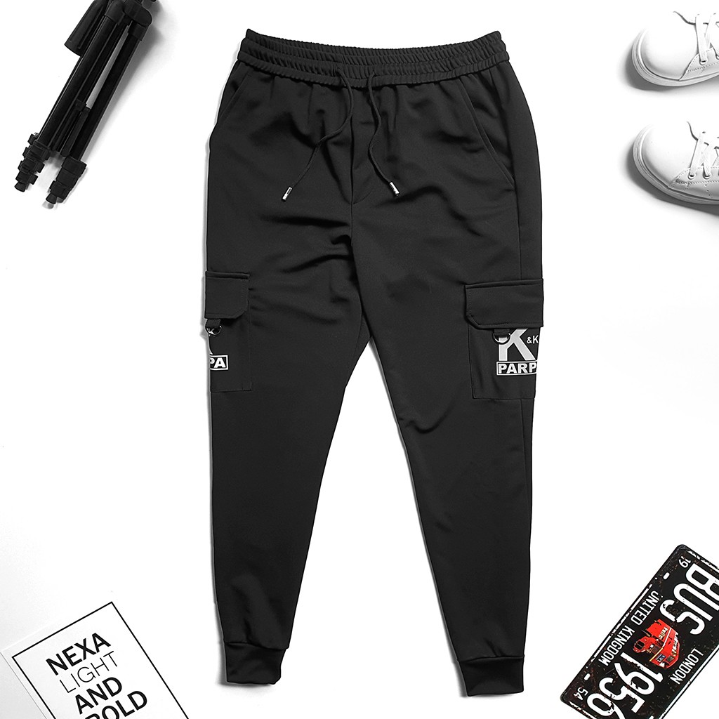 Quần dài jogger nam túi hộp chất thun co giãn, mã 229 | BigBuy360 - bigbuy360.vn