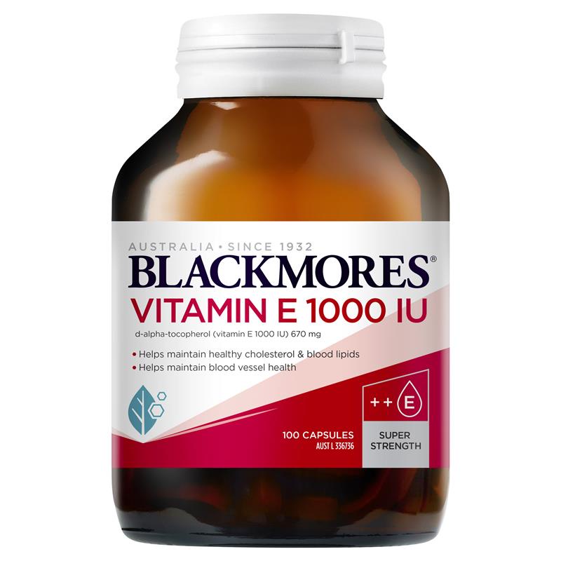 [Hàng chuẩn Úc] Viên uống Blackmores vitamin E 1000IU bổ sung vitamin e 30 viên và 100 viên của Úc