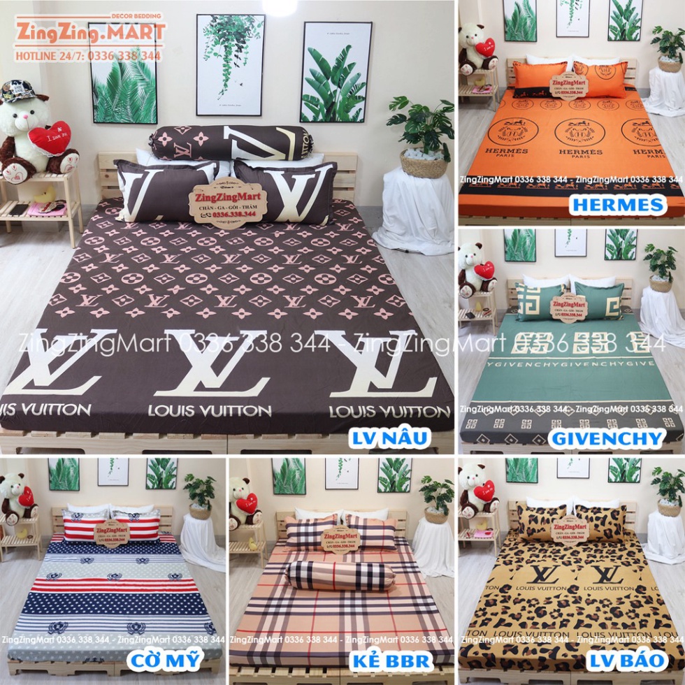 Bộ Ga Gối Poly Kitty Tim Hồng | Bộ Drap giường Ga trải giường ( 1 ga + 2 vỏ áo gối ) - ZingZingMart