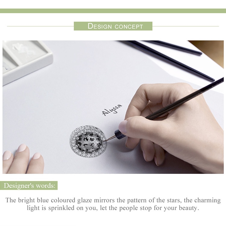 Hạt charm Bamoer xi bạc 925 đính đá sang trọng | BigBuy360 - bigbuy360.vn