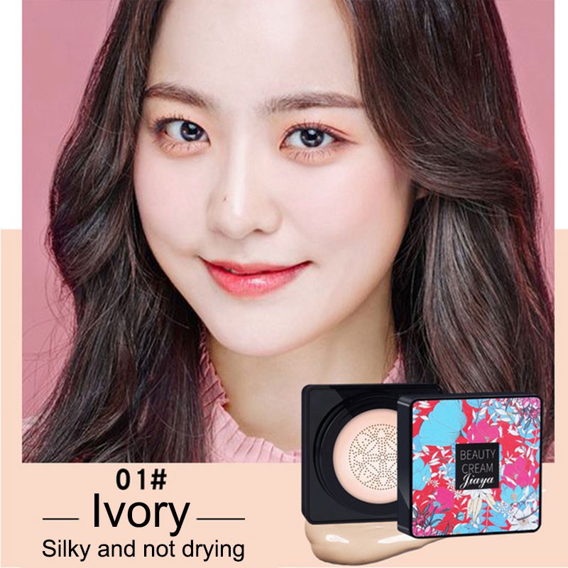 (Hàng Mới Về) 1 Túi Phấn Nước Air Cushion Bb Cream Che Khuyết Điểm Giữ Ẩm Da Kháng Nước Lâu Trôi Kèm Cọ Đầu Nấm | BigBuy360 - bigbuy360.vn