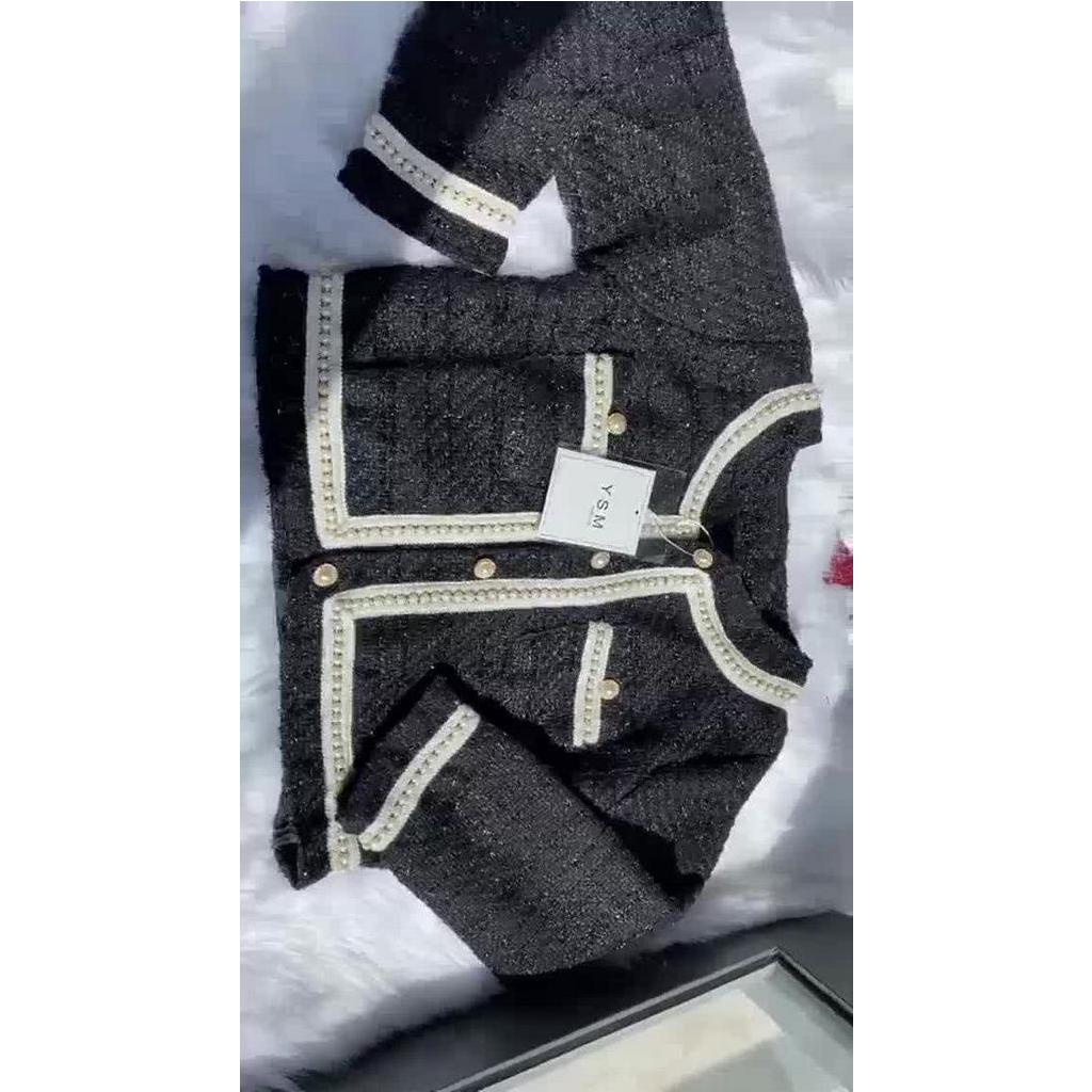 Áo Khoác Dạ Tweed Viền  Ngọc Cực Sang 💖FREESHIP💖 - Áo Khoác Dạ Form Croptop [ 오 달러 ] Cho Các Nàng | BigBuy360 - bigbuy360.vn